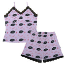 370Z Pajama Cami Lace Cherry Blossom X Good luck in Lavender-1