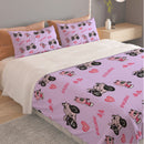 YAMAHA R6 Lavender Three Piece Duvet Cover Bedding Set-1