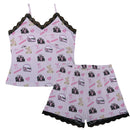 Formula 1 Pajama Cami Lace Set Teddy Bows Baby Pink-1