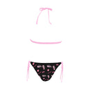Type R Civic Pink/Black Combo Halter Bikini SET Aloha collection-2