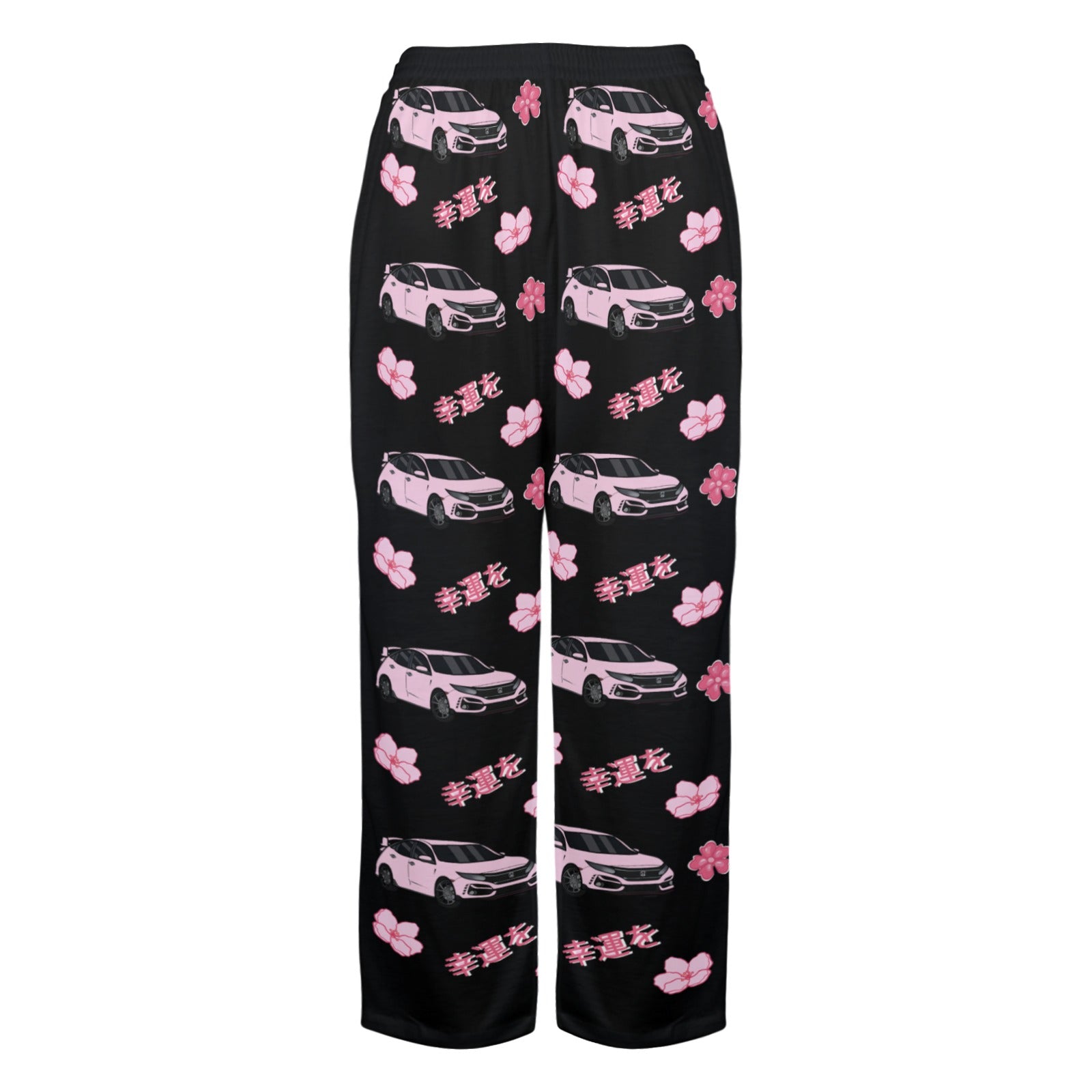 Civic Black Cherry Blossom X Goodluck Pajama Pants Women