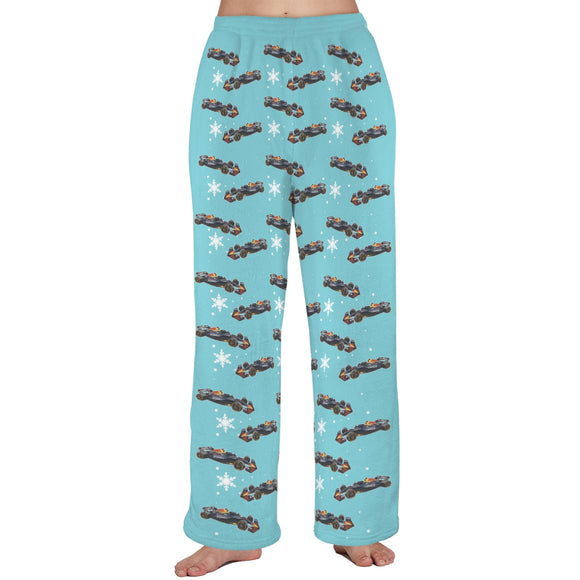 Unisex Plush RB21 Snow Pajama Pants with Pockets