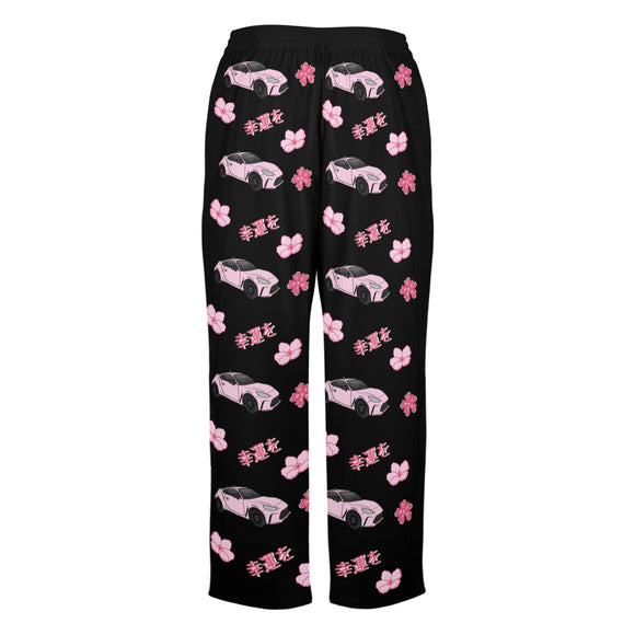 GR86 Black Cherry Blossom X Goodluck Pajama Pants Women