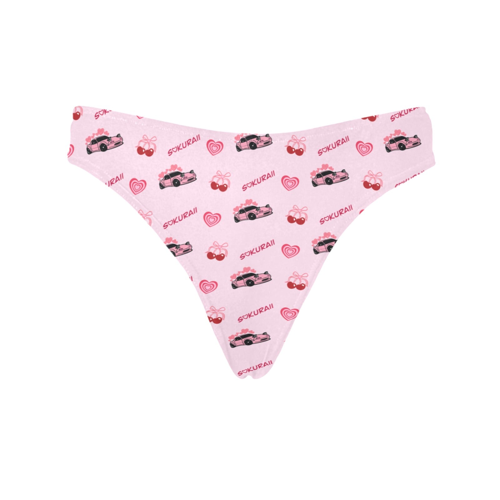 Miata Bow Print Thong