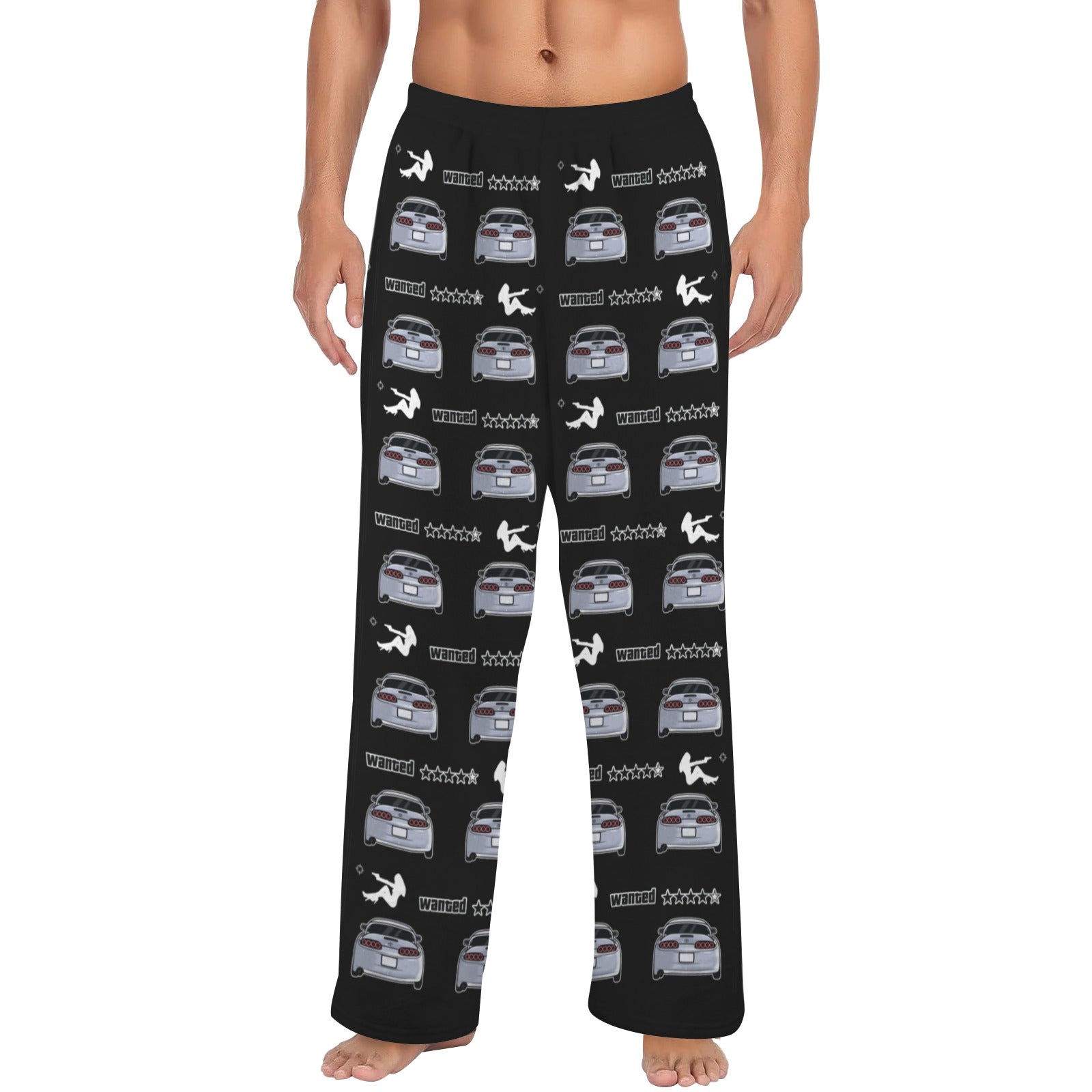 MK4 backview “WANTED” Pajama Pants Unisex