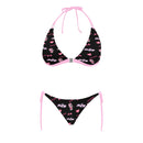 GT86 Pink/Black Combo Halter Bikini SET Aloha collection-1