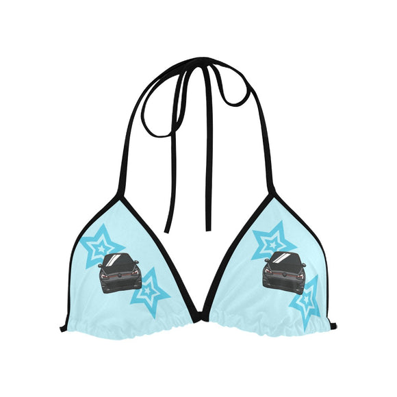 Top/Bottom GTI Light Blue Star Bikini