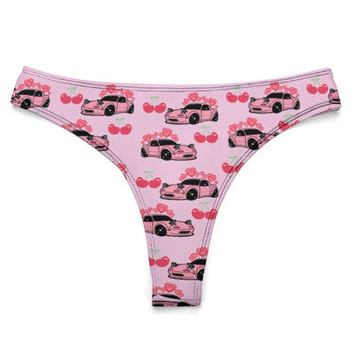 Miata Pink Cherry Thong 100% Cotton Underwear