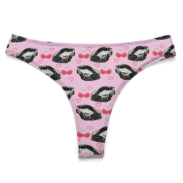 SHELBY Cherry Thong 100% Cotton Underwear