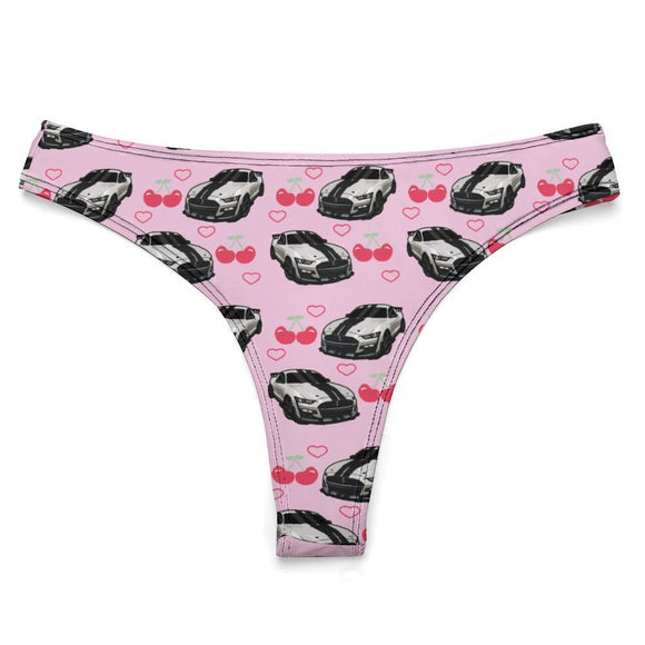 SHELBY Cherry Thong 100% Cotton Underwear