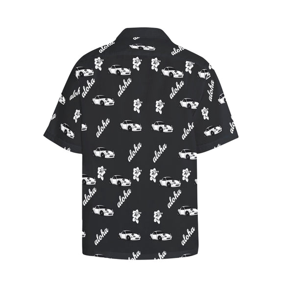 Black Miata Aloha Men's Hawaiian Shirt