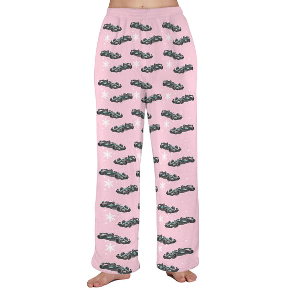 Unisex Plush W16E Snow Pajama Pants with Pockets