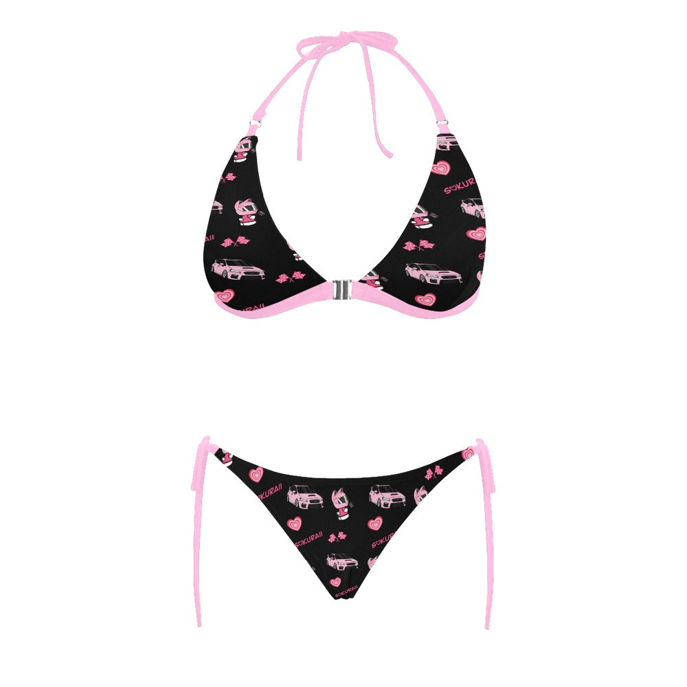 WRX Pink/Black Combo Halter Bikini SET Aloha collection