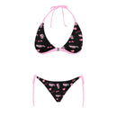 WRX Pink/Black Combo Halter Bikini SET Aloha collection-1