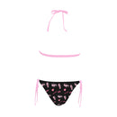 WRX Pink/Black Combo Halter Bikini SET Aloha collection-3
