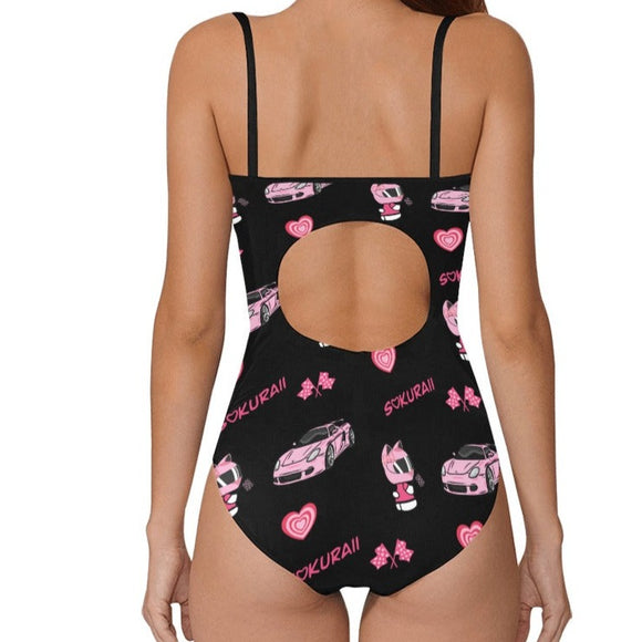 Carrera GT Kitty Race Pattern One Piece Swimsuit