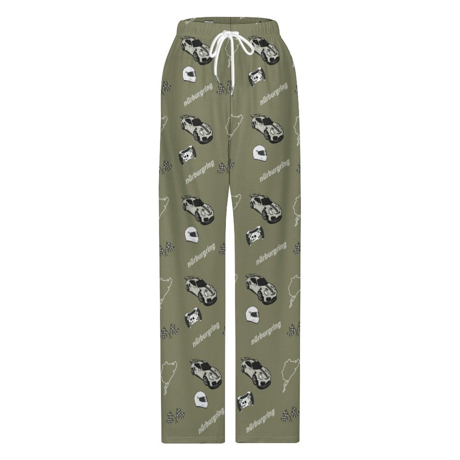 Unisex GT2RS  Nürburgring Lounge Pants with Pockets Moss Green