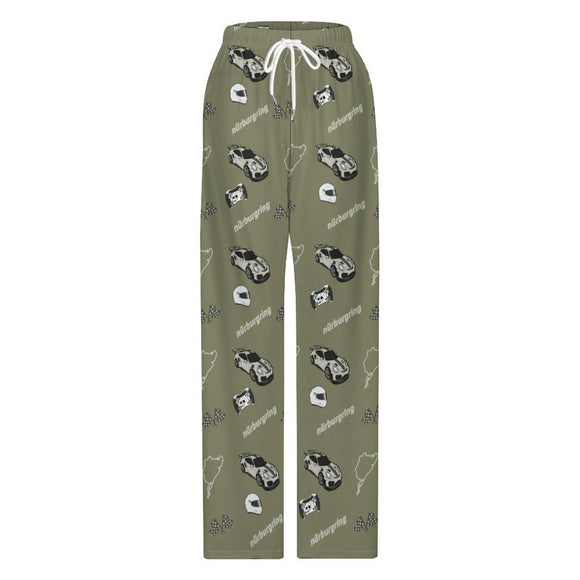 Unisex GT2RS  Nürburgring Lounge Pants with Pockets Moss Green