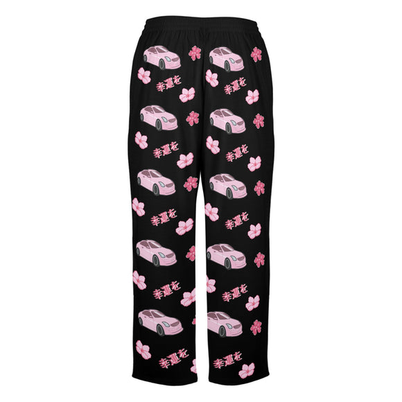 G35 Black Cherry Blossom X Goodluck Pajama Pants Women