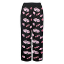 G35 Black Cherry Blossom X Goodluck Pajama Pants Women-1