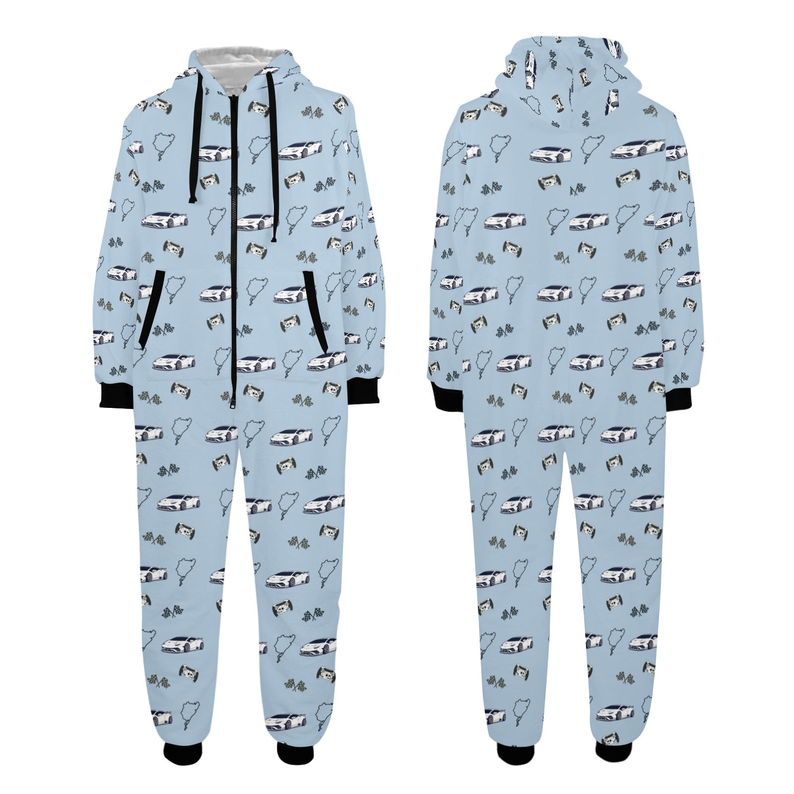 Unisex SVJ Onesie Pajamas Nurburgring Race Pattern