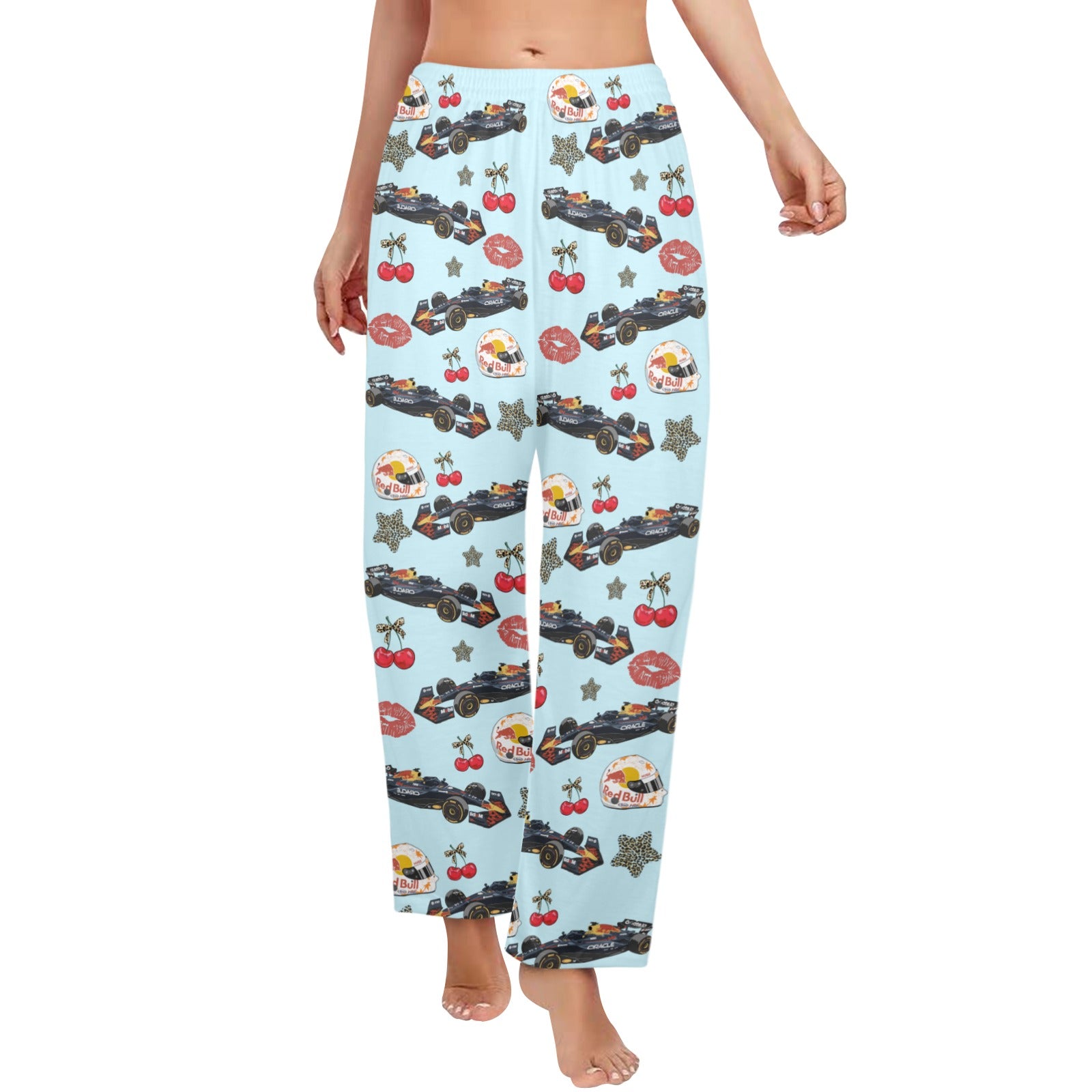 Yuki22 Cherry Leopard Print Pajama Pants