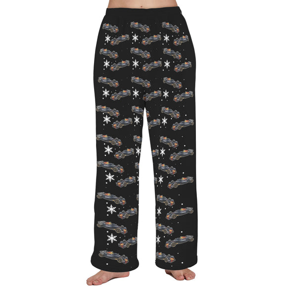 Unisex Plush RB21 Snow Pajama Pants with Pockets