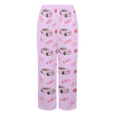 G35 Lavender Cherry Blossom X Goodluck Pajama Pants Women-1