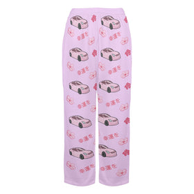 G35 Lavender Cherry Blossom X Goodluck Pajama Pants Women