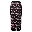 Civic Black Cherry Blossom X Goodluck Pajama Pants Women-2
