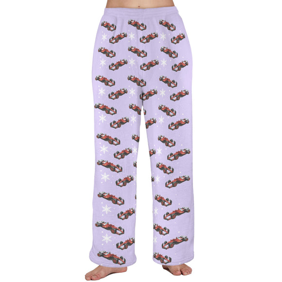 Unisex Plush SF25  Snow Pajama Pants with Pockets