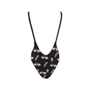 Miata Black/Pink Combo Aloha Backless One Piece-2