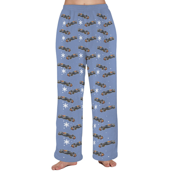 Unisex Plush RB21 Snow Pajama Pants with Pockets