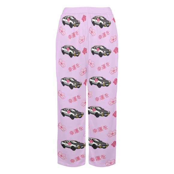 AE86 Lavender Cherry Blossom X Goodluck Pajama Pants Women