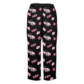 RX7 Cherry Blossom X Goodluck Pajama Pants Women Black - 0