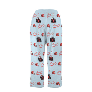 Formula 1 TRACK Blue Fleece/ Plush Pajamas Unisex - 0