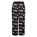 GR86 Black Cherry Blossom X Goodluck Pajama Pants Women-1