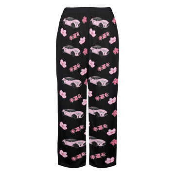 GR86 Black Cherry Blossom X Goodluck Pajama Pants Women