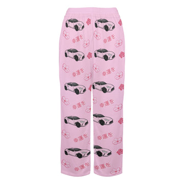 GR86 Pink Cherry Blossom X Goodluck Pajama Pants Women