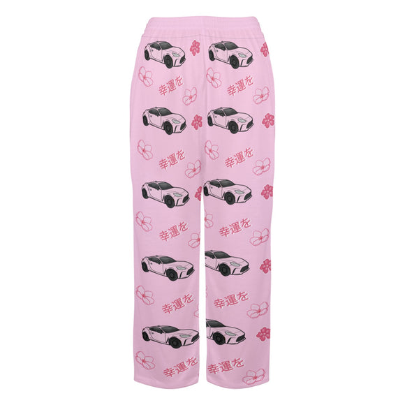 GR86 Pink Cherry Blossom X Goodluck Pajama Pants Women