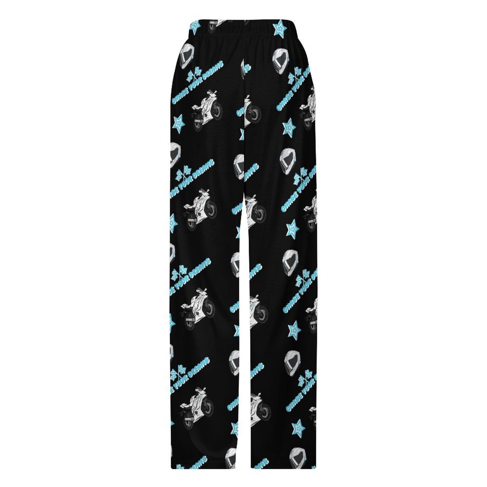 Unisex Yamaha R6 Lounge Pants with Pockets Black Chase UR Dreams - 0