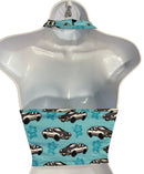 AE86 Light Blue  Halter Top-2