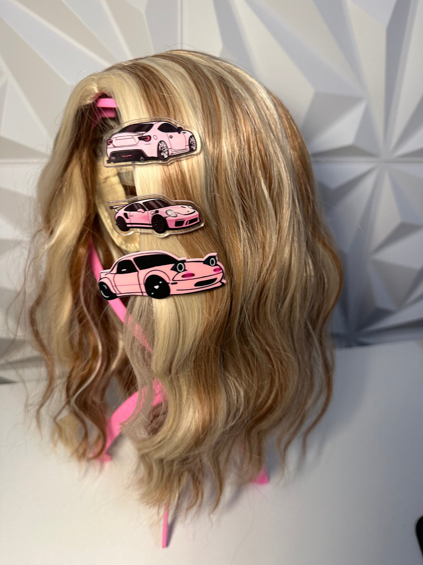 Miata Hair Clip Pink