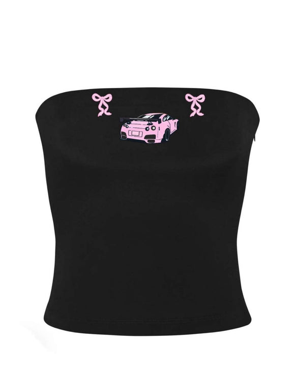 GTR R35 Tube Top Black Bow