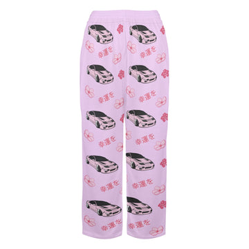 300ZX Cherry Blossom X Goodluck Pajama Pants Women Lavender