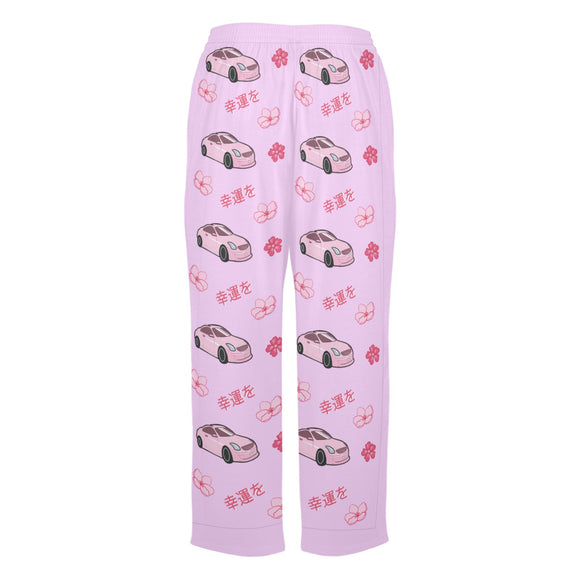 G35 Lavender Cherry Blossom X Goodluck Pajama Pants Women