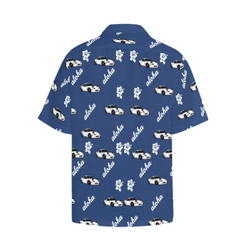 Miata Navy Men's Hawaiian Shirt - 0