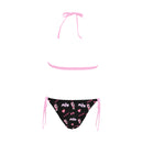 GT86 Pink/Black Combo Halter Bikini SET Aloha collection-3