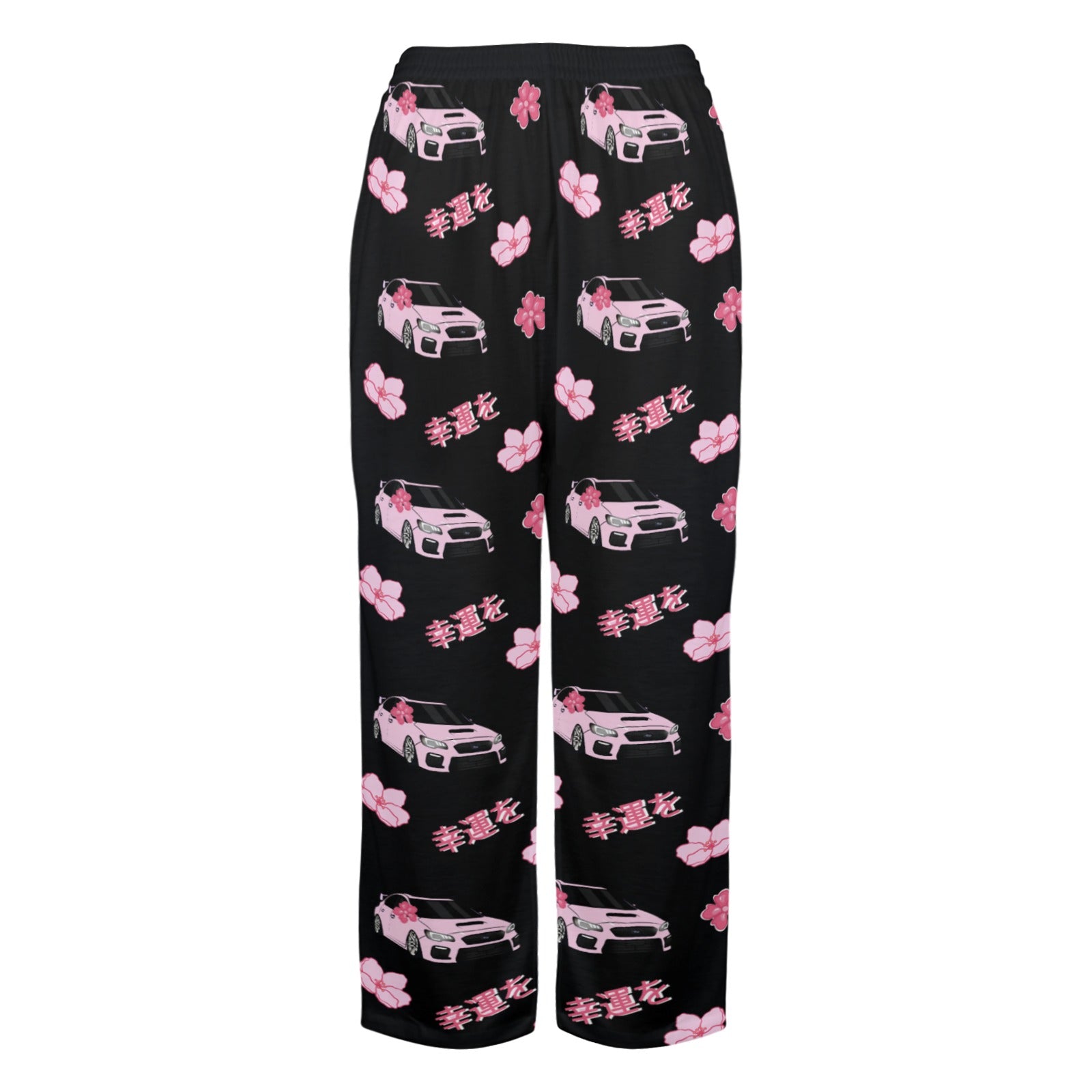 WRX Black Cherry Blossom X Goodluck Pajama Pants Women