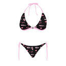 Type R Civic Pink/Black Combo Halter Bikini SET Aloha collection-1